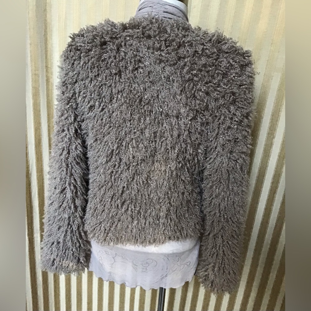 Max Studio Dressy Shorty Teddy Jacket - Picture 2 of 3